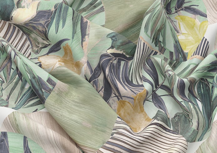 Osaka, Mint - Motorised Roman Blind - Image 4